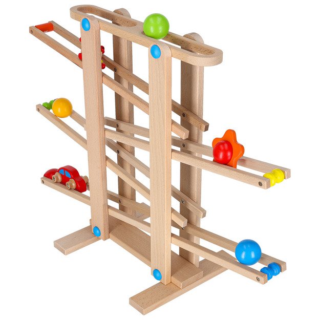 Medinis Montessori kamuoliukų takas XXL