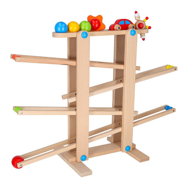 Medinis Montessori kamuoliukų takas XXL