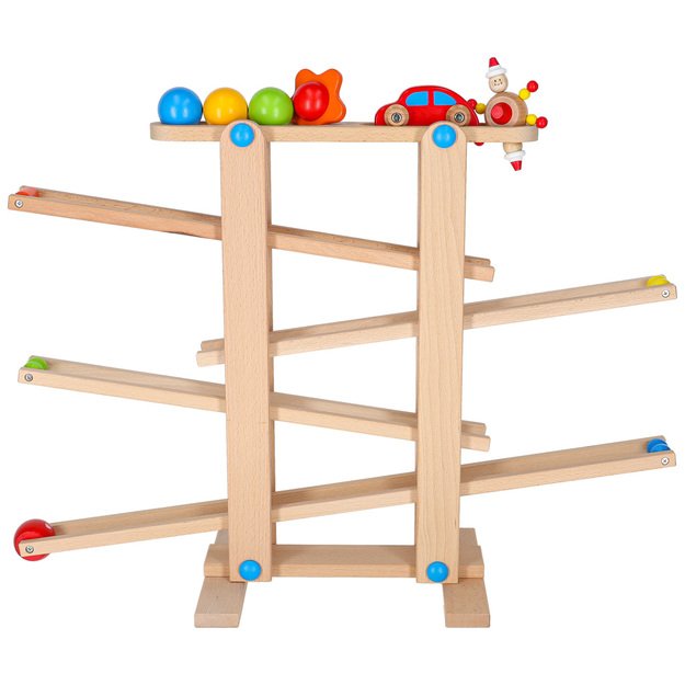 Medinis Montessori kamuoliukų takas XXL