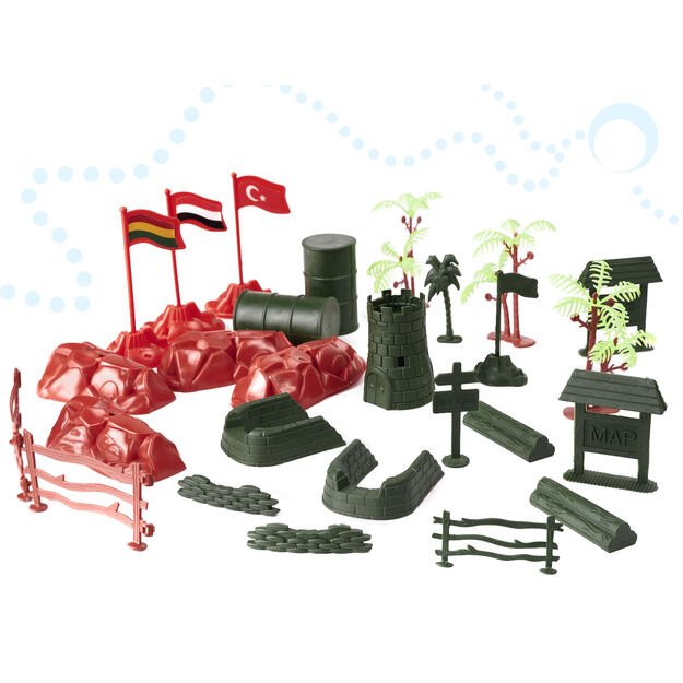 Karių figūrėlių rinkinys 307el.