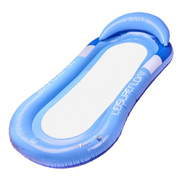 Pripučiamas baseino čiužinys su tinkleliu mėlynas