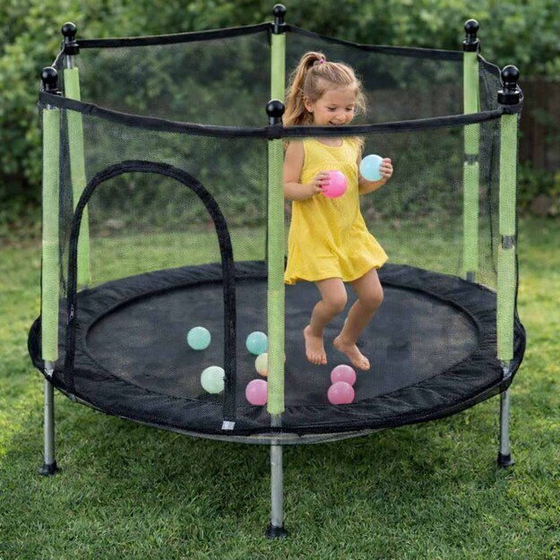 Batutas namų sodui vaikams kamuolio tinklas 140 cm 55 colių žalias