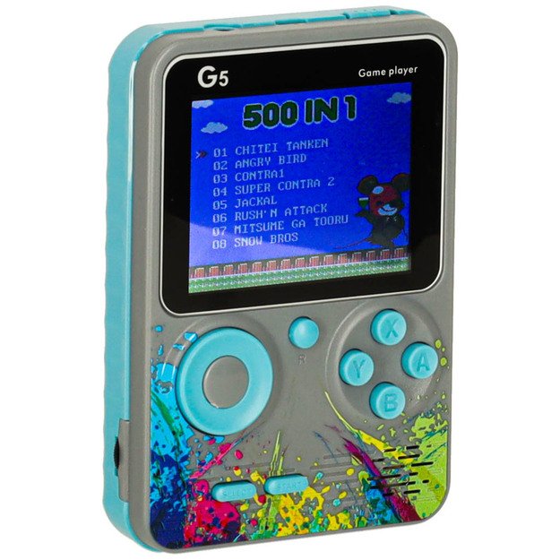 Retro mini ne&scaron;iojamoji žaidimų konsolė