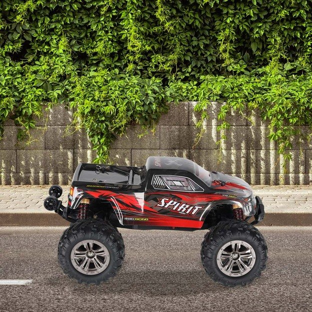 RC automobilis Q901 be&scaron;epetėlinis 1:16 2.4G 4CH 52km/h raudonas