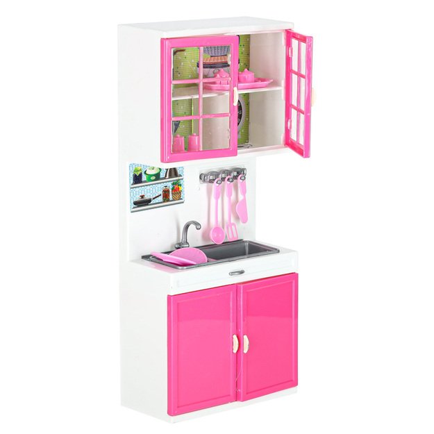 Lėlių baldų virtuvė 4 segmentai LED garsai