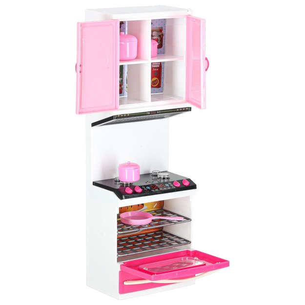Lėlių baldų virtuvė 4 segmentai LED garsai