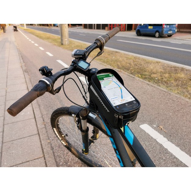 Dviračių krep&scaron;ys pannier vandeniui atsparus telefono laikiklis