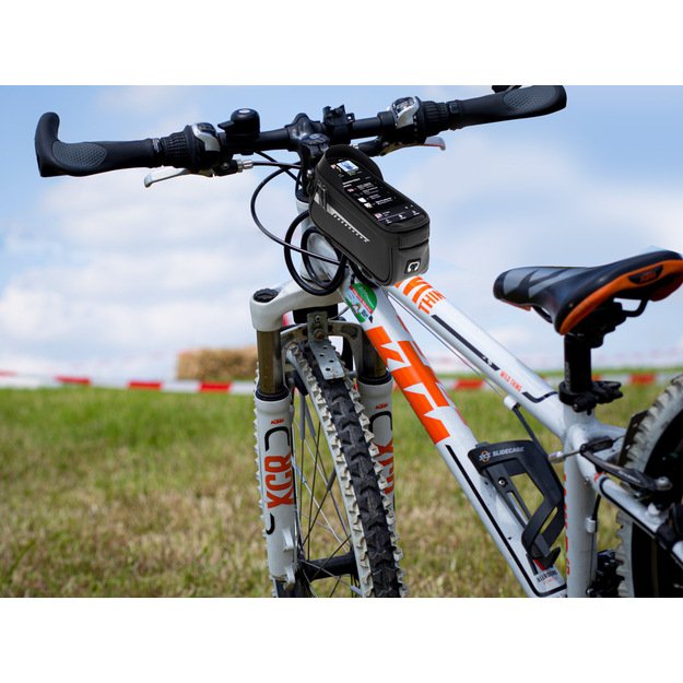 Dviračių krep&scaron;ys pannier vandeniui atsparus telefono laikiklis