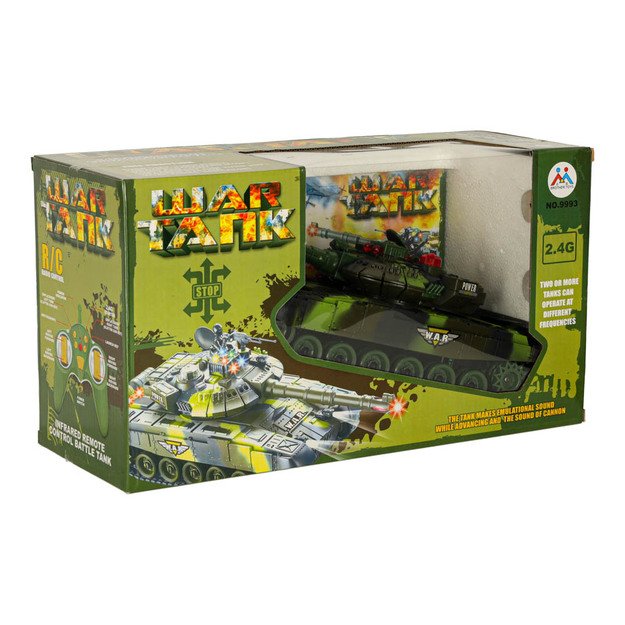 RC karo tankas 9993 2,4 GHz mi&scaron;ko kamufliažas