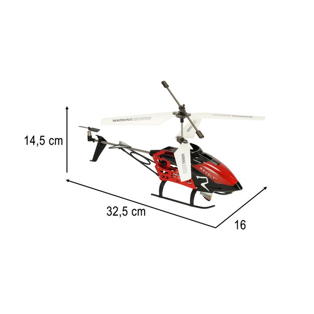 RC nuotolinio valdymo sraigtasparnis  Revolt S39-1 XL  raudonas