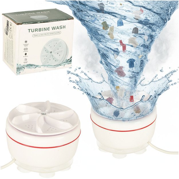 Ne&scaron;iojama mini kelioninė skalbimo ma&scaron;ina 5L USB