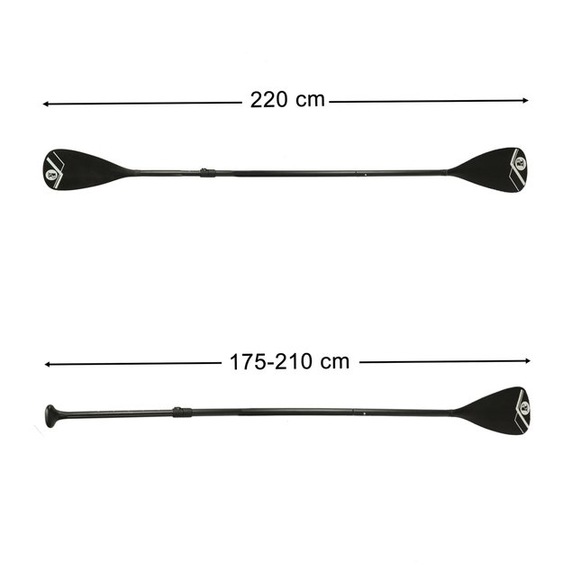 Aliuminio SUP lentos irklai 175-220 cm