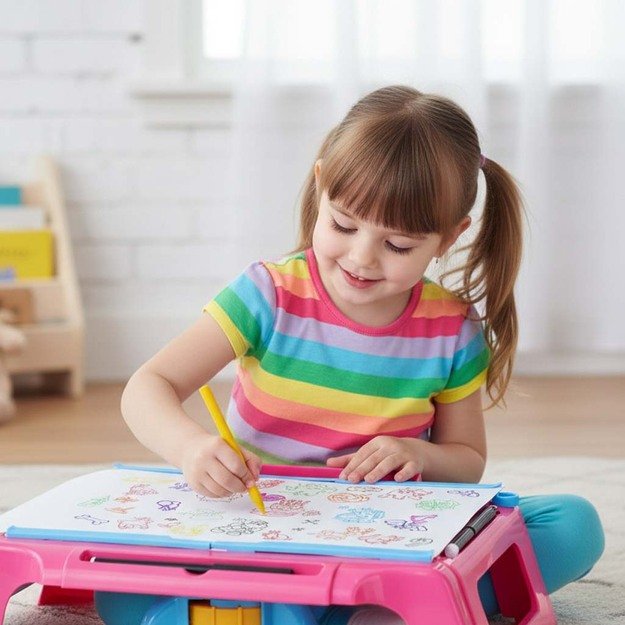 Projektoriaus pie&scaron;imo stalo kortelė rožinės spalvos