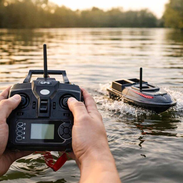  Flytec V900  5,4 km/h 1,5 kg GPS nuotoliniu būdu valdomas valtis masalui