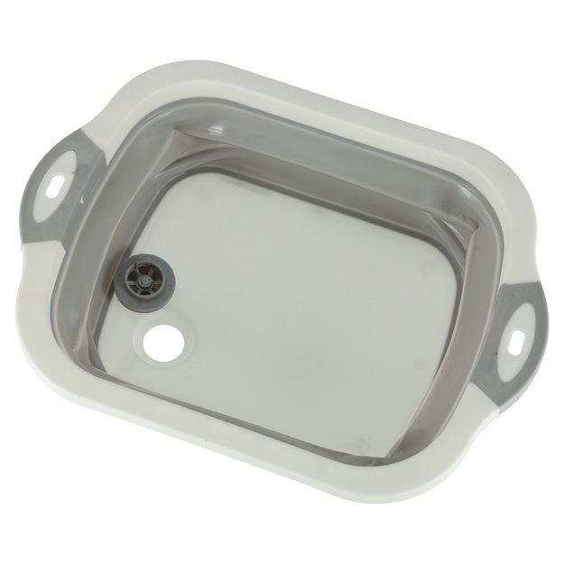 Silikoninis sulankstomas dubuo su nutekamuoju vandeniu pjaustymo lenta kelioninis kriauklės nusausintuvas