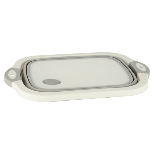 Silikoninis sulankstomas dubuo su nutekamuoju vandeniu pjaustymo lenta kelioninis kriauklės nusausintuvas