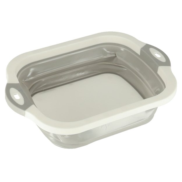 Silikoninis sulankstomas dubuo su nutekamuoju vandeniu pjaustymo lenta kelioninis kriauklės nusausintuvas