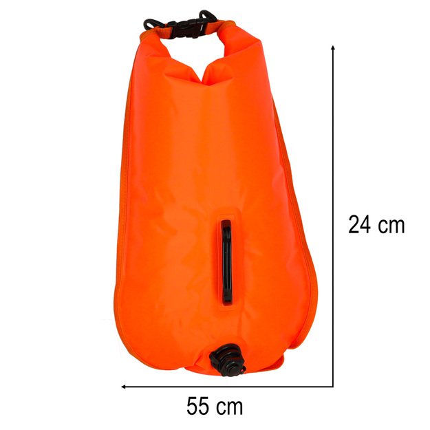 Plaukimo plūduras gelbėjimo plūduras sausas ki&scaron;eninis &scaron;vilpukas 28l
