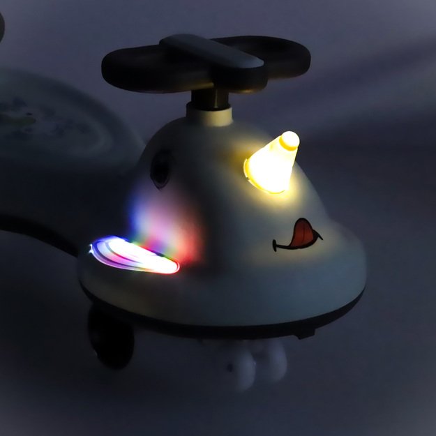 LED Swing FIX S1 gravitacinis paspirtukas su rankena pilkos spalvos, maks. 65 kg