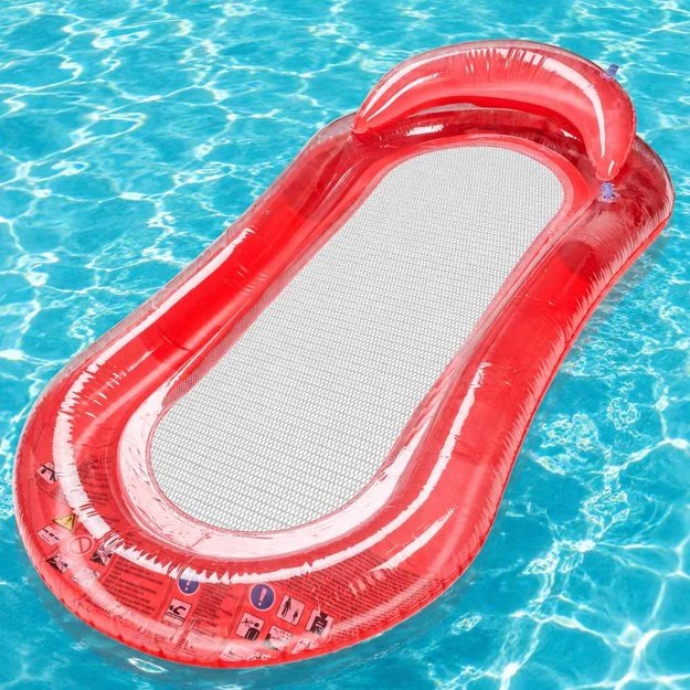 BESTWAY 43103 pripučiamas baseino čiužinys su tinkleliu raudonas