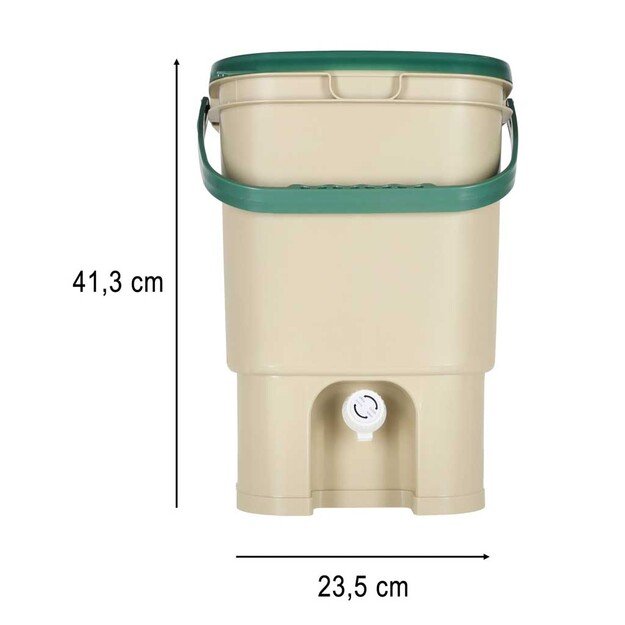 LUARO buitinis komposteris 15 l komposto dėžė virtuvės atliekoms