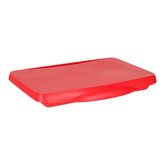 Vaiki&scaron;kas automobilinis staliukas su daiktadėže raudonas