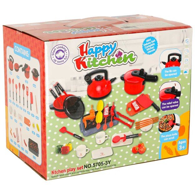 Vaiki&scaron;kas maisto gaminimo rinkinys, virtuvės reikmenys, virtuvės aksesuarai, 35 elementų rinkinys