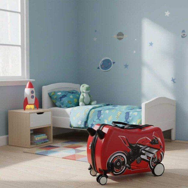 Vaiki&scaron;kas kelioninis lagaminas ant ratų rankinis bagažas motociklas