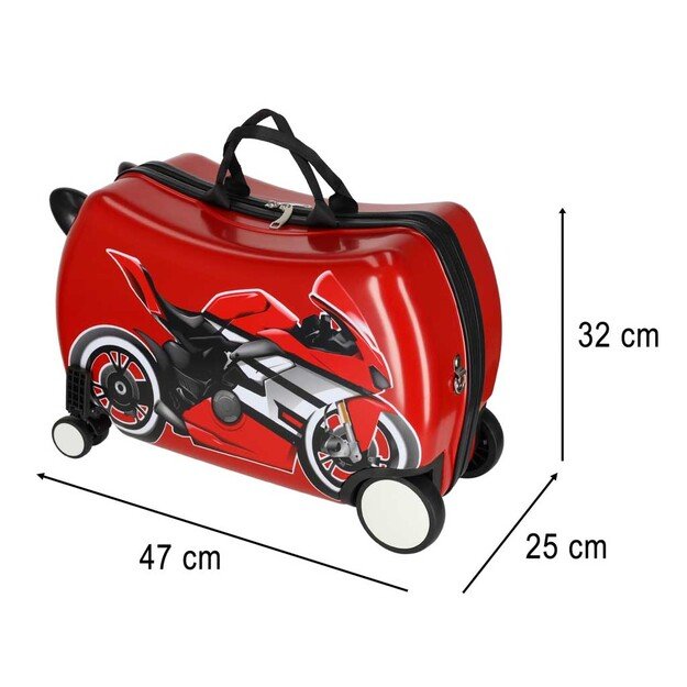 Vaiki&scaron;kas kelioninis lagaminas ant ratų rankinis bagažas motociklas