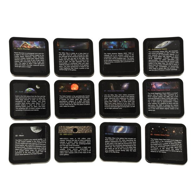 Dangaus žvaigždžių projektorius LED naktinė &scaron;viesa USB planetariumas planetos 12 diskų 360&deg; laikmatis