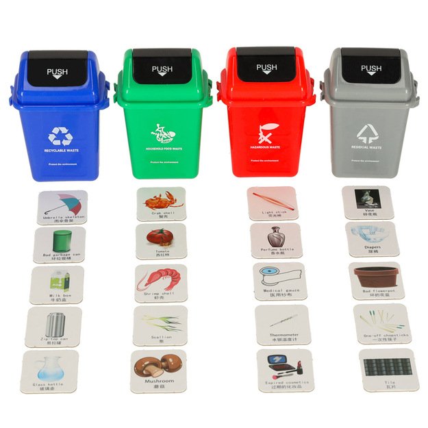 Mokomasis įgūdžių žaidimas atliekų rū&scaron;iavimo mokymasis EKO + 108 kortelės