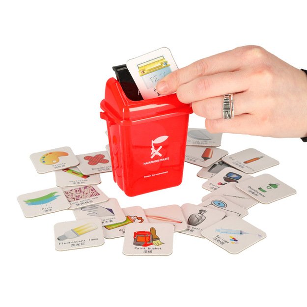 Mokomasis įgūdžių žaidimas atliekų rū&scaron;iavimo mokymasis EKO + 108 kortelės