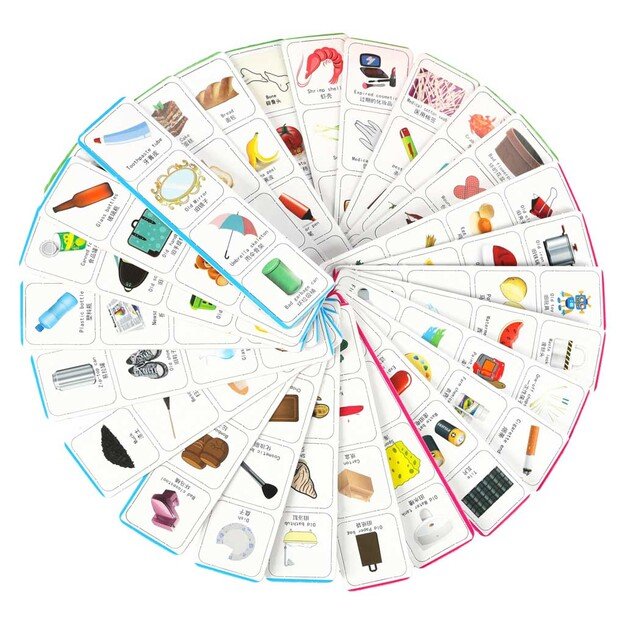 Mokomasis įgūdžių žaidimas atliekų rū&scaron;iavimo mokymasis EKO + 108 kortelės