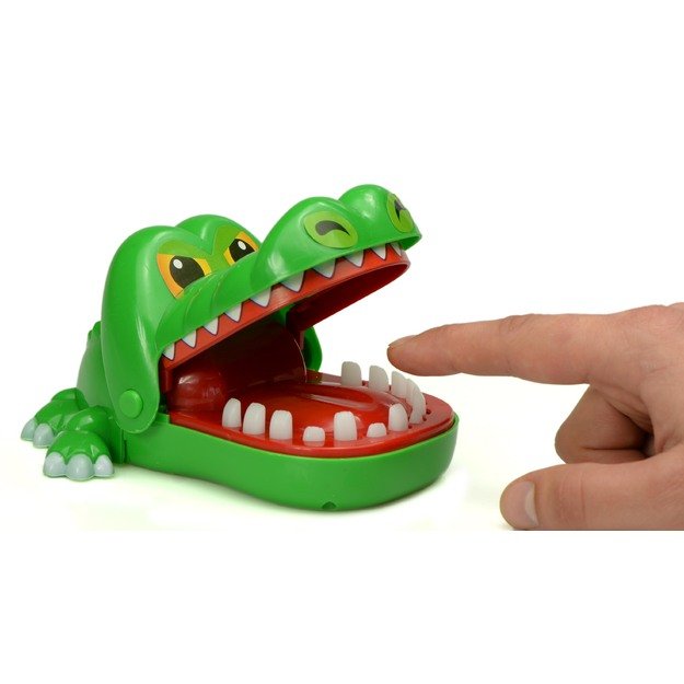 Krokodilas pas dantistą arkadinis žaidimas