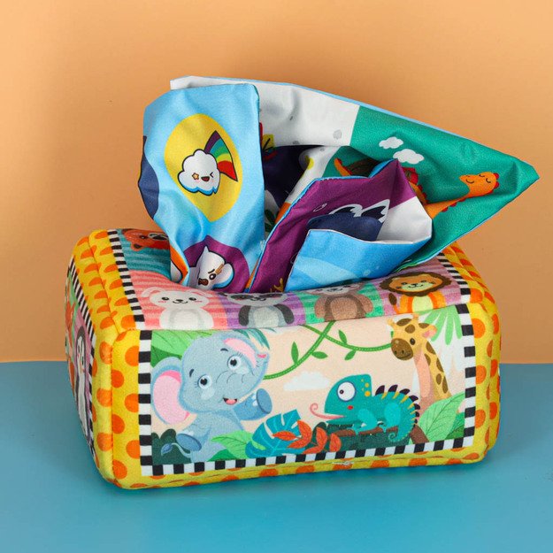 Sorteris audinių dėžutė jutiminis montessori pliu&scaron;iniai skaičiai raidės