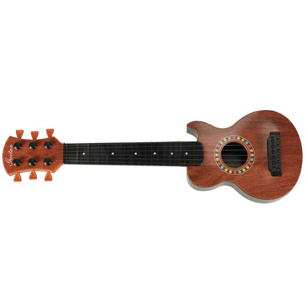 Klasikinė gitara vaikams medinė 6 stygų 18 colių 46,5 cm