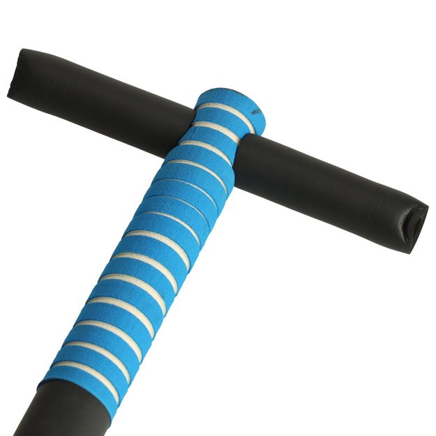 Reguliuojamas pogo &scaron;okinėjimo baras mėlynas