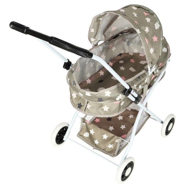 Lėlių vežimėlis gondola gili + krep&scaron;ys žvaigždės