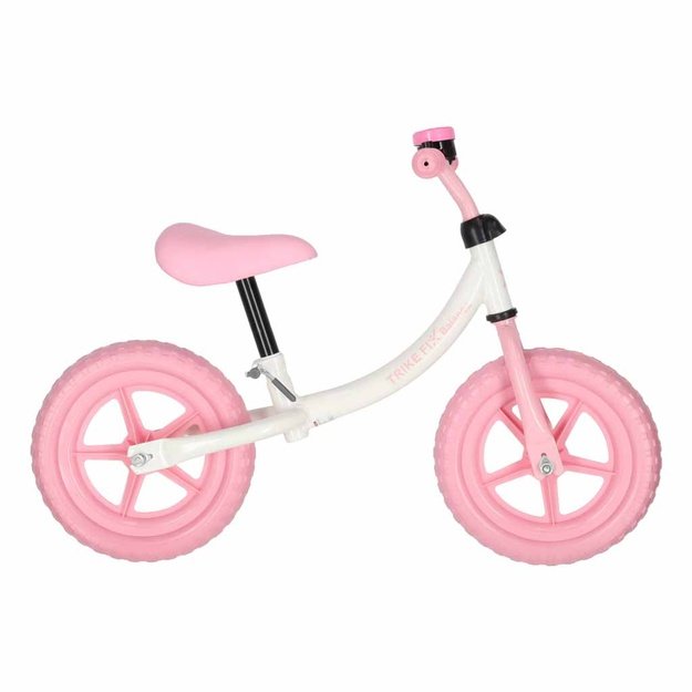 Trike Fix Balance krosinis dviratis su varpeliu rožinės spalvos