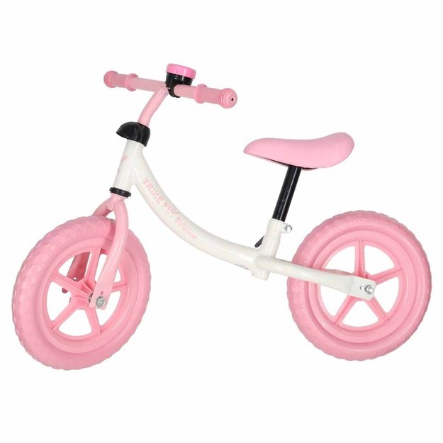 Trike Fix Balance krosinis dviratis su varpeliu rožinės spalvos