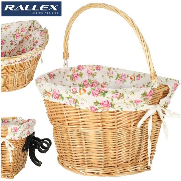 Pintas krep&scaron;ys dviračio priekiniam krep&scaron;eliui austas gėlių įdėklas