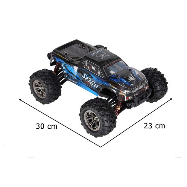 RC automobilis Q901 be&scaron;epetėlinis 1:16 2.4G 4CH 52km/h mėlynas