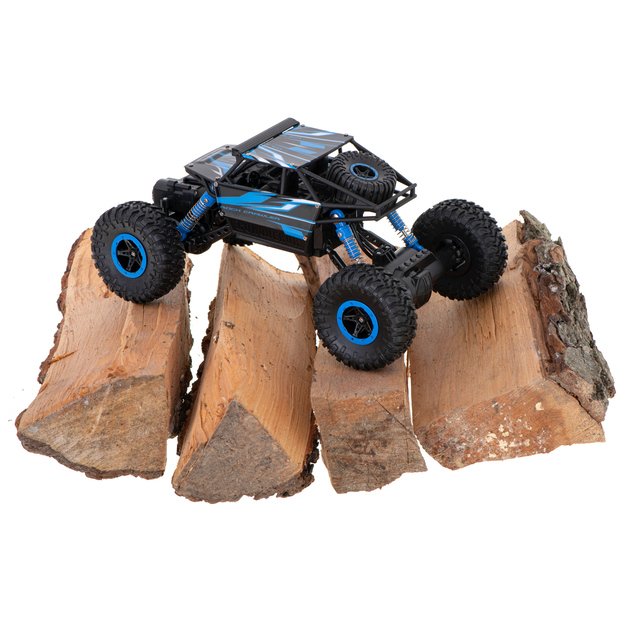 RC automobilis Rock Crawler HB 2.4GHz 1:18 mėlynas