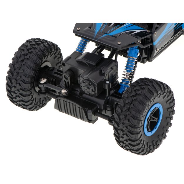 RC automobilis Rock Crawler HB 2.4GHz 1:18 mėlynas