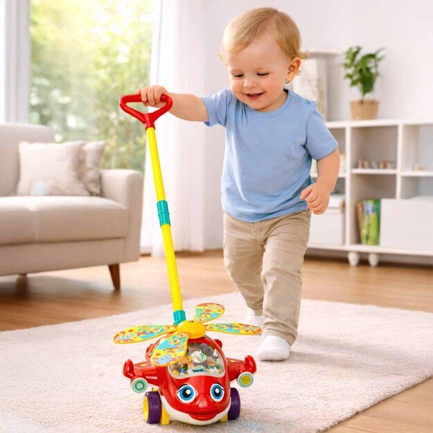 Sraigtasparnio orlaivis su garsu