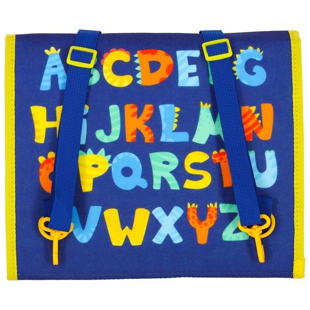 Sensorinė manipuliavimo lenta montessori kuprinės dėklas mėlynas 2