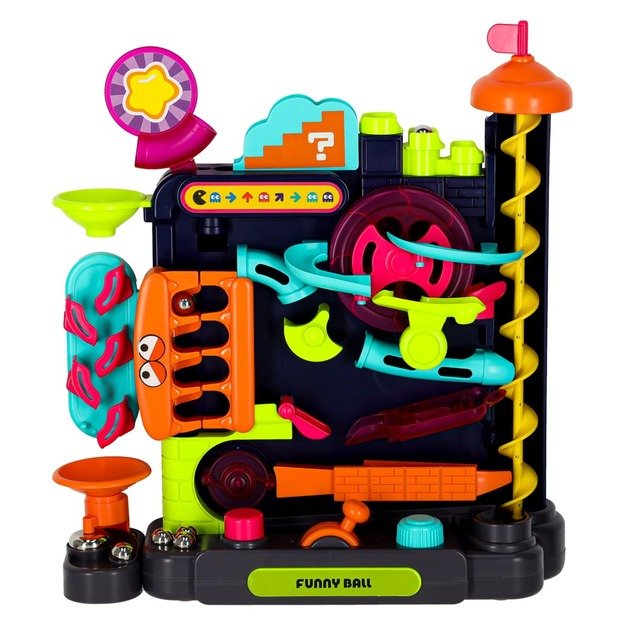 Kamuoliukų kliūčių ruožo arkadinis žaidimas, skirtas kamuoliukams