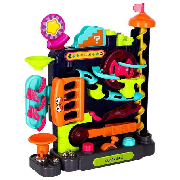 Kamuoliukų kliūčių ruožo arkadinis žaidimas, skirtas kamuoliukams