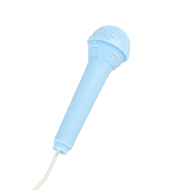 Klaviatūra vaikams interaktyvūs fortepijoniniai vargonai 37 klavi&scaron;ai mikrofono stovas mėlynas