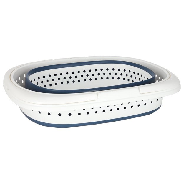 Skalbinių krep&scaron;ys sulankstomas silikoninis didelis krep&scaron;ys 32L